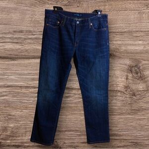 Levi’s 513 dark wash boyfriend jeans. Size 13.